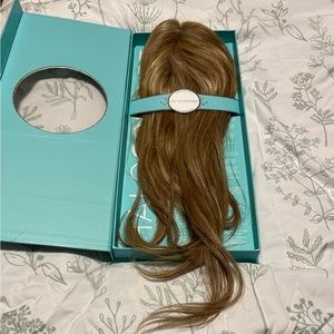 FALL Halocoutere 16-18” ash blonde/brown human hair wig